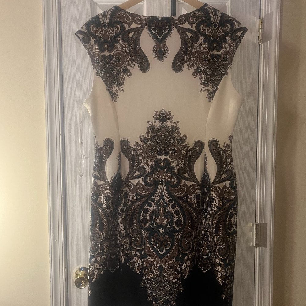 Nine West Pasely Print Midi Dress